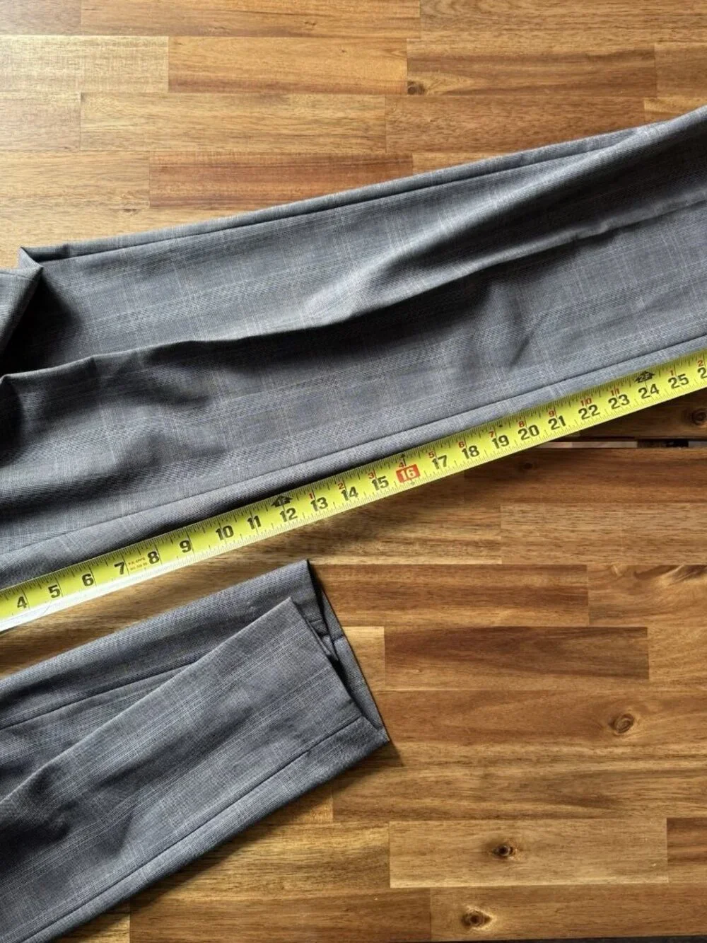 Banana Republic‎ Dress Pants Mens 33X30 Plaid Gray Wool Classic Fit Office Event